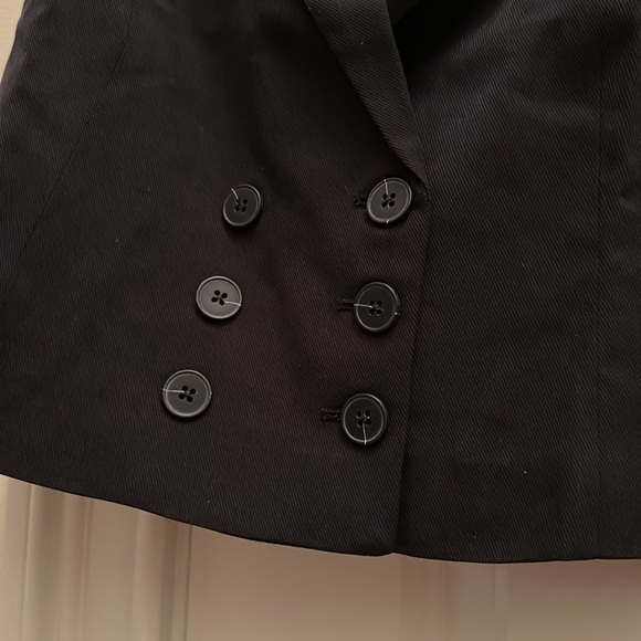 Free People Gabbie Vest Suit Spring Tux Black Set Sz6 NWOT - Picture 9 of 10